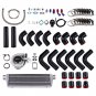 T04E T3 T4 turbo Kit w/ Oil Feed / Return Line Intercooler Piping Pipe BOV