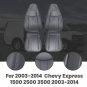 4Pcs Front Driver Passenger Seat Cover For Chevy Express1500 2500 Van 03-2014