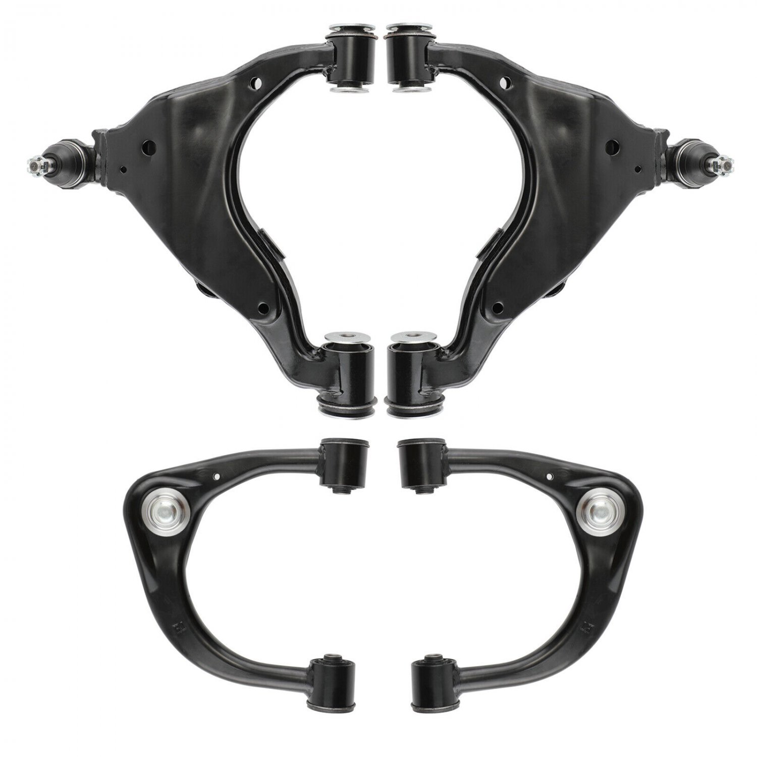 4x Front Upper Lower Control Arms w/ Ball Joints for 2005-2015 Toyota Tacoma 4WD