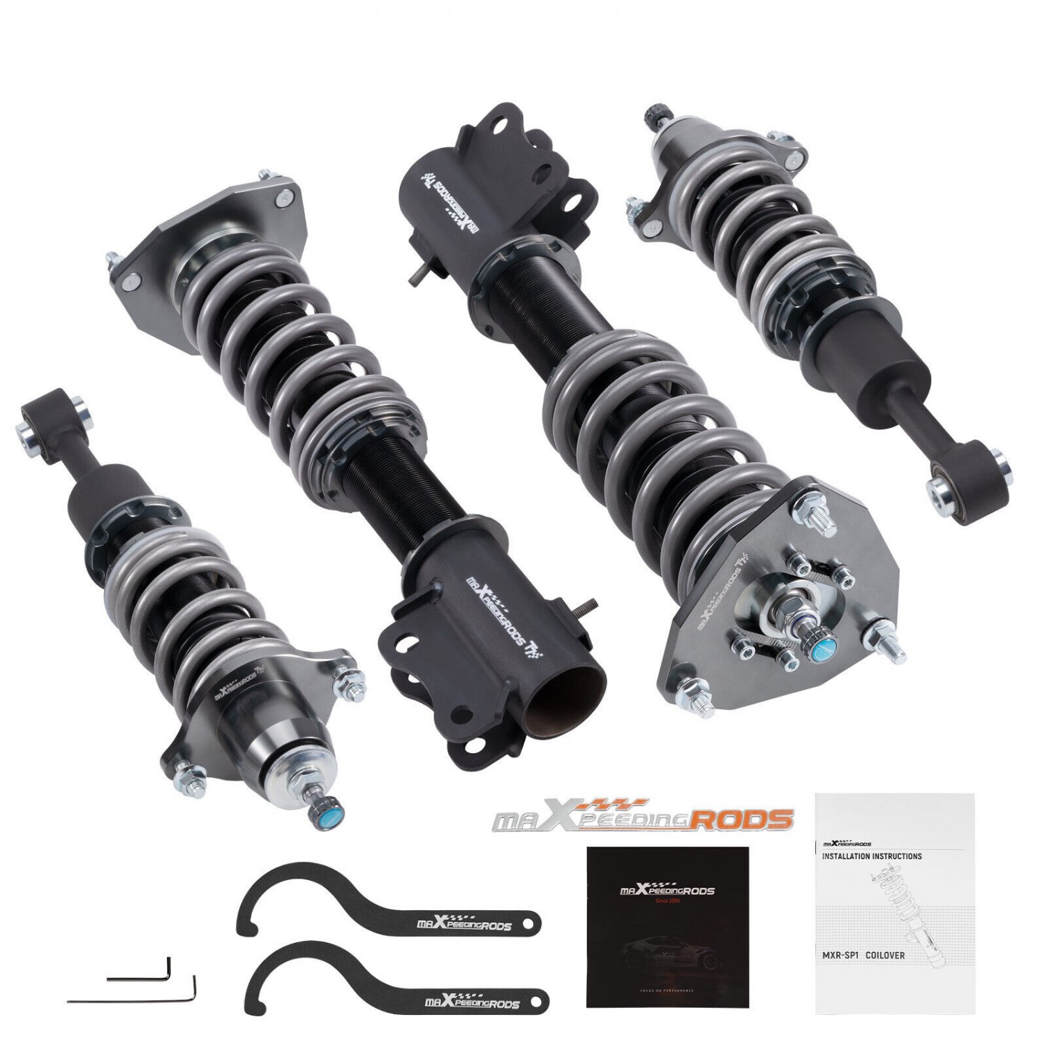 MaXpeedingrods T7 Adjustable Coilover Struts For Mitsubishi Lancer FWD 02-06