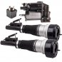 2 Front Air Shock Struts w/ Compressor Pump For Mercedes W221 S350 2213200304