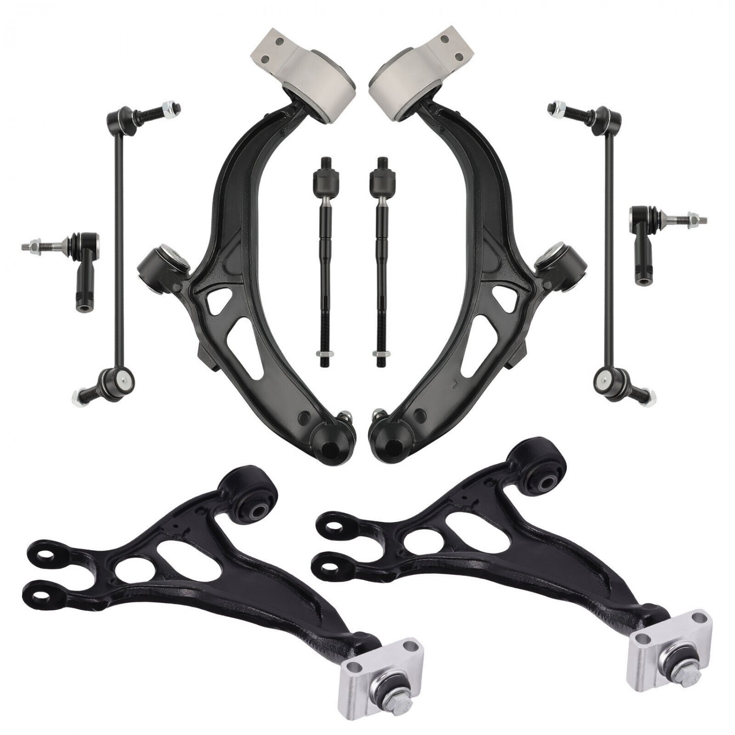 Rear Upper + Front Lower Control Arms Sway Bar Links for 2011-2019 Ford Explorer