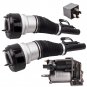 3 PCS Front Air Suspension Struts w/ Compressor Pump For Mercedes W221 S350 S550
