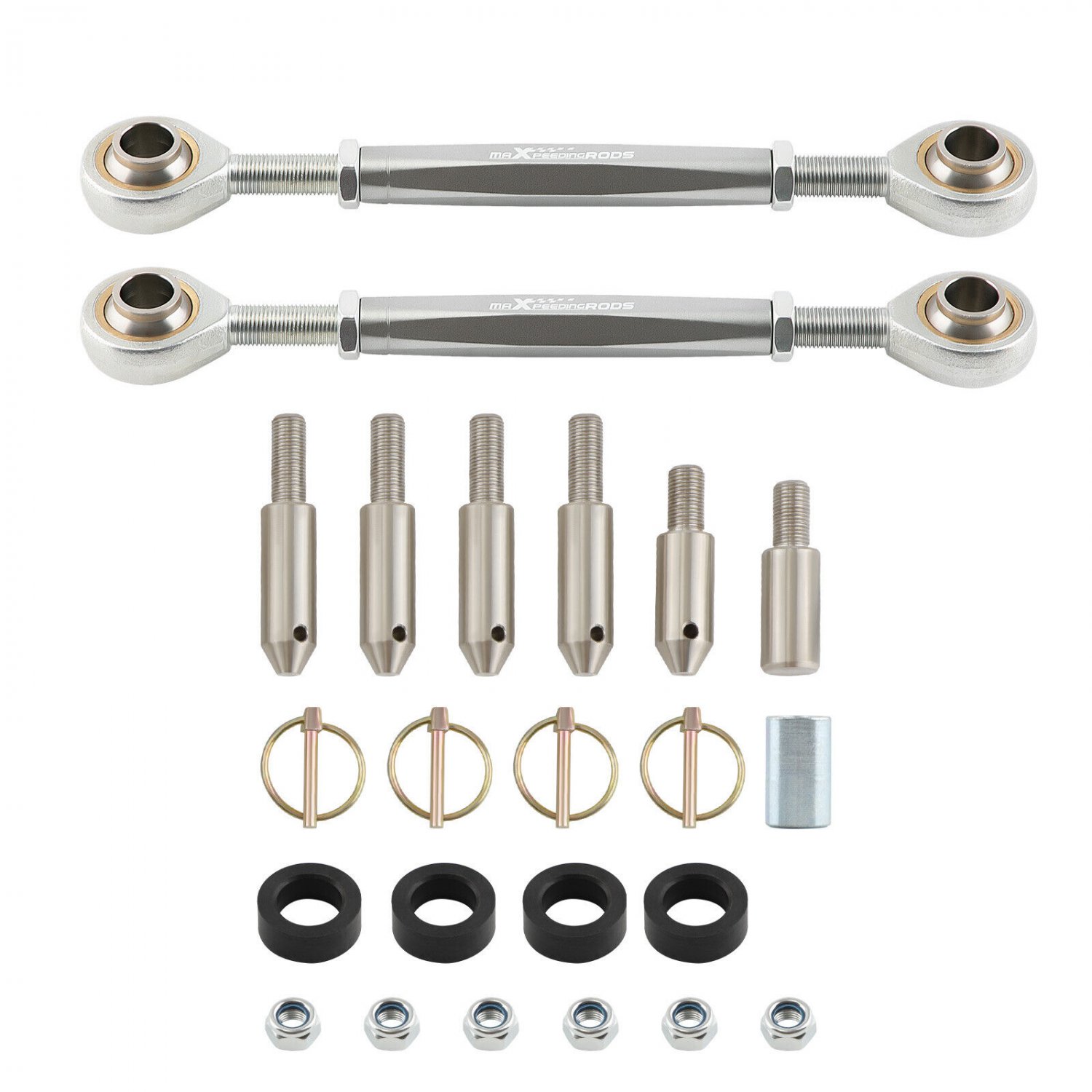 2x Front Sway Bar Link Disconnects 2.5''-6" Lift for Jeep Wrangler JK 2007-2021