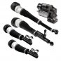 5 Pcs Air Suspension Struts + Compressor Pump Kit For Mercedes W221 S350 S550