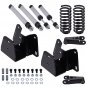 3" Drop Springs 4" Shackles Shocks Lowering Kit For Ford F100 F150 1973-1979