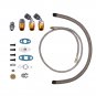 10pcs T4 5-Bolt Universal T04E Turbo Kit 2.5'' Intercooler Pipe Wastegate