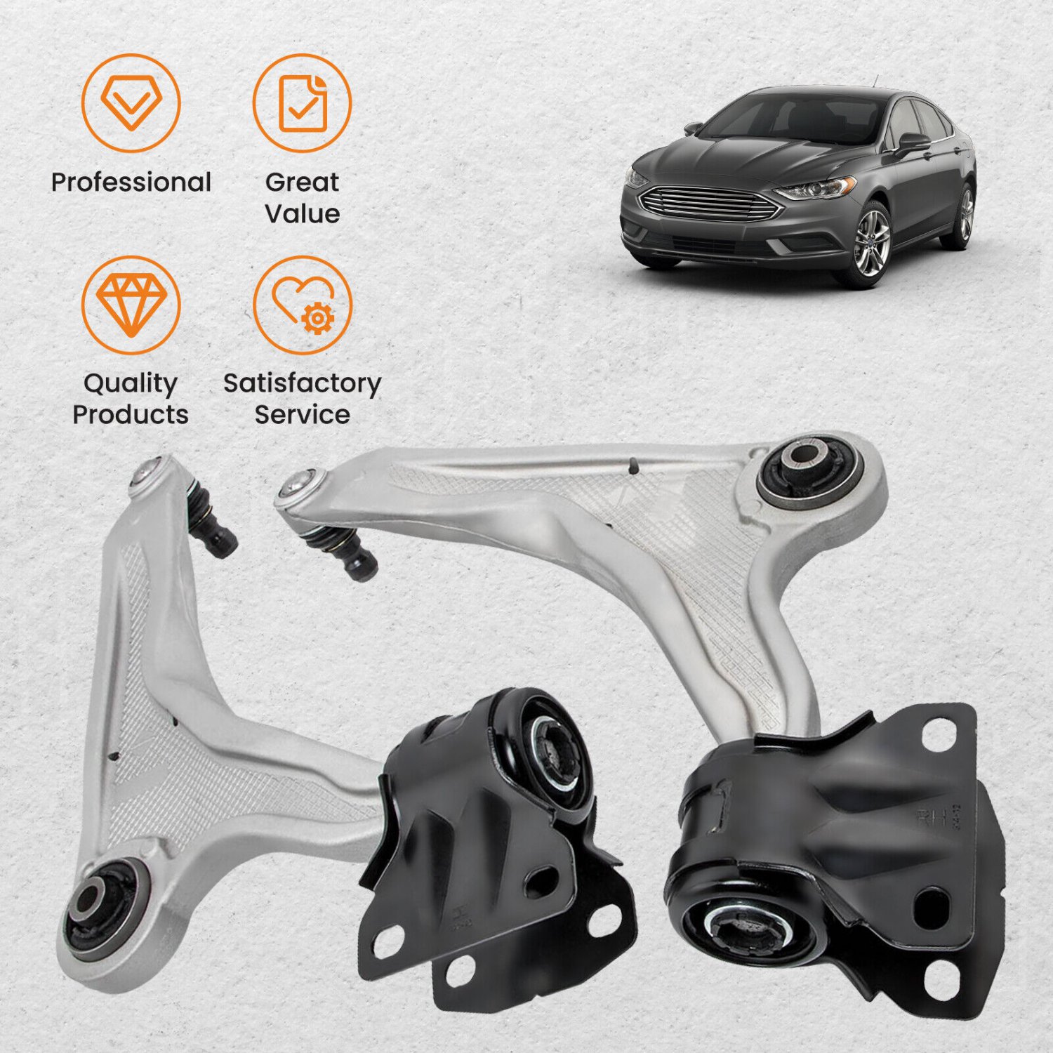 Front Lower Control Arm w/Ball Joint for 2013-2020 Ford Fusion Lincoln MKZ 2018