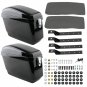 Motorcycle Universal Luggage Hard Saddlebags For Suzuki Kawasaki Victory