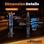 MaXpeedingrods T6 Coilovers 24 Step Damper Lowering Kit For Nissan Sentra 13-19