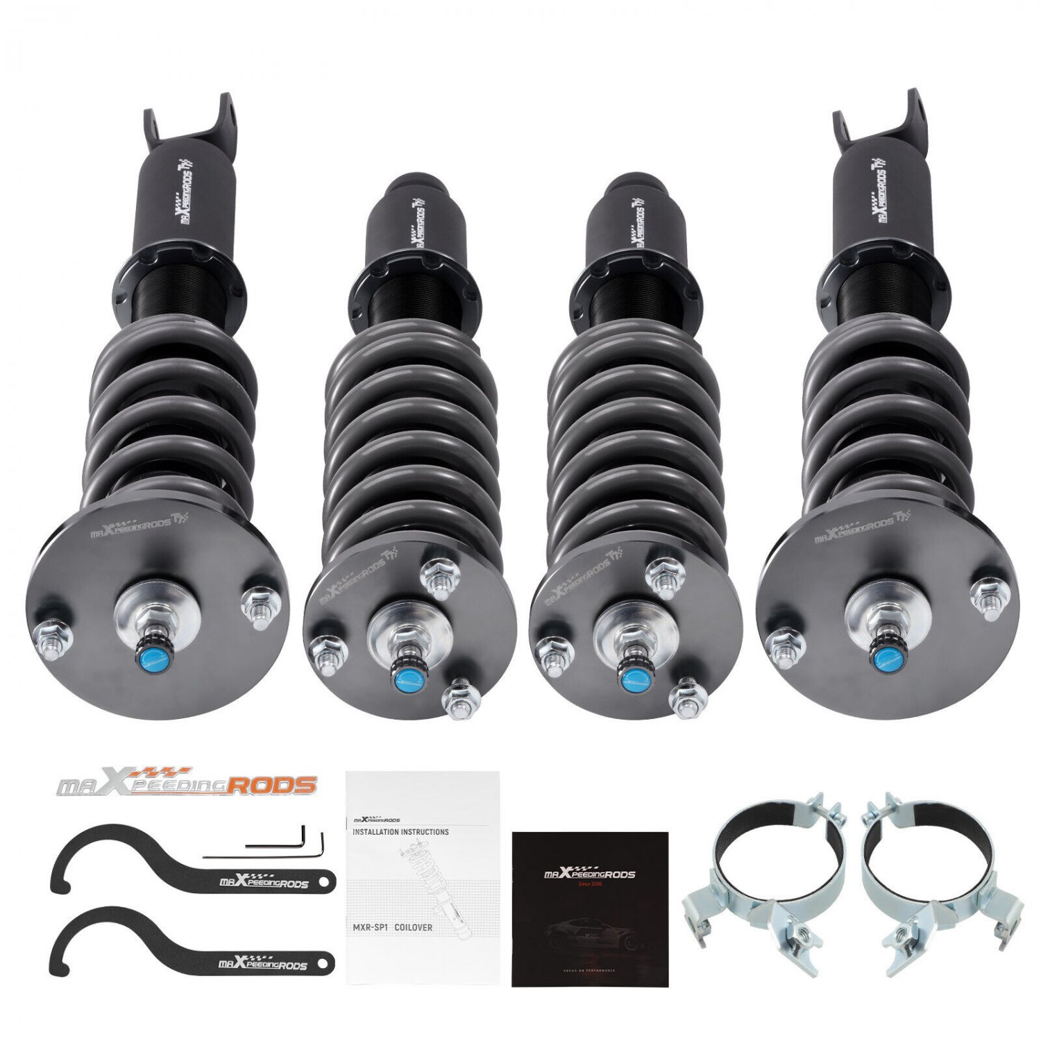 MaXpeedingrods T7 Damper Coilover Suspension Lowering Kit For Honda Accord 90-97