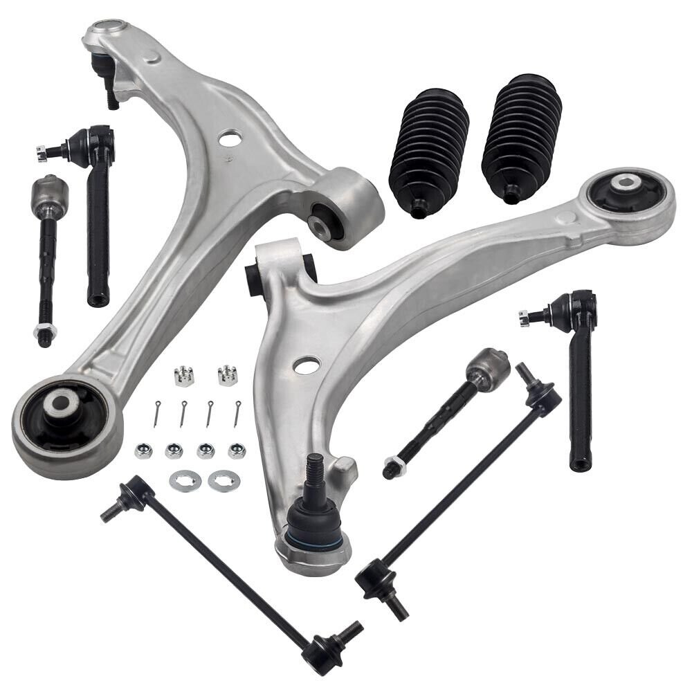 10x Front Lower Control Arms Kit Sway Bar Tie Rods for 2005-2010 Honda Odyssey