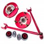 6x Rear Control Camber Arms + Control Arm Bushings + Camber Plates for BMW E46