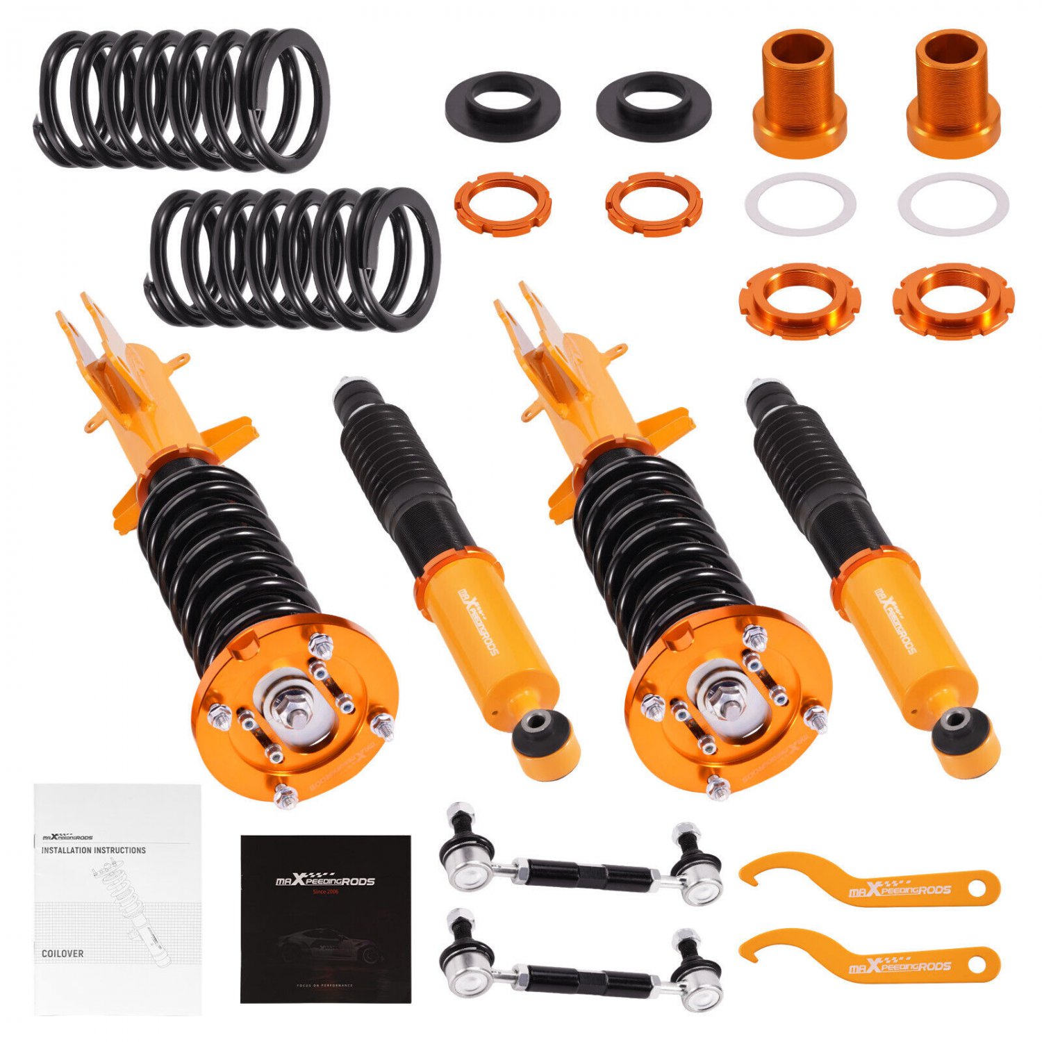 Coilovers Suspension Lowering Kit for Ford Mustang GT 2005-14 Adjustable Height