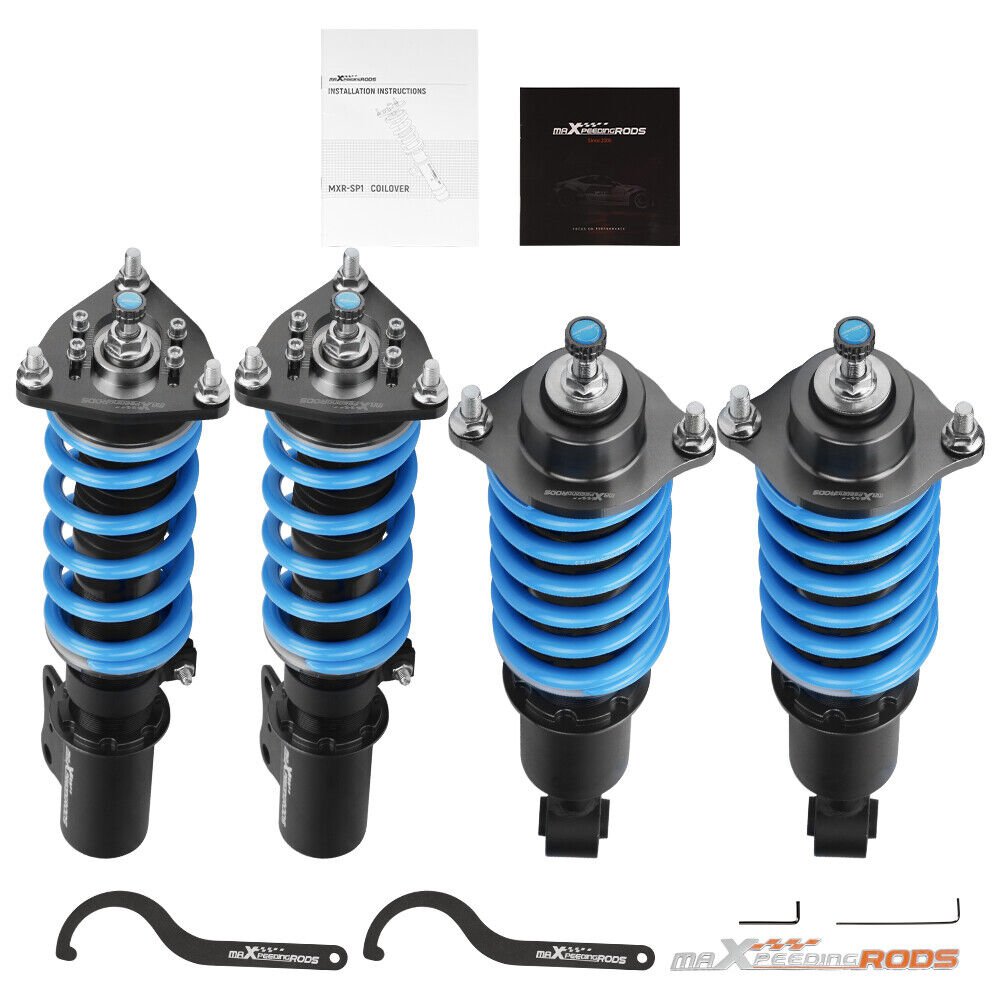 MaXpeedingrods Suspension Coilovers Adj. Damper & Camber Plate for Lancer 08-16