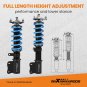 MaXpeedingrods Suspension Coilovers Adj. Damper & Camber Plate for Lancer 08-16