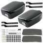 Black Hard Saddle Bags Trunk Luggage Motorcycle Fit Harley Honda Yamaha