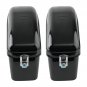 Black Hard Saddle Bags Trunk Luggage Motorcycle Fit Harley Honda Yamaha