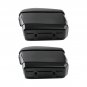 Black Hard Saddle Bags Trunk Luggage Motorcycle Fit Harley Honda Yamaha