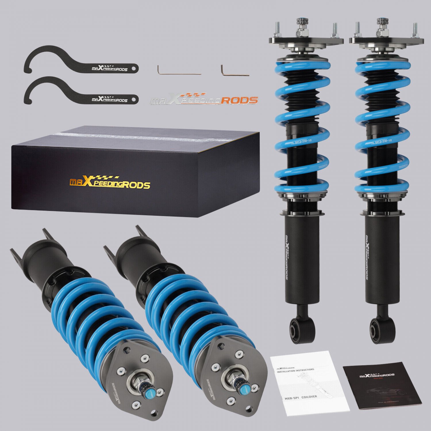 MaXpeedingrods Coilover Strut Suspension Kit For Infiniti G37 Sedan/Coupe 08-11