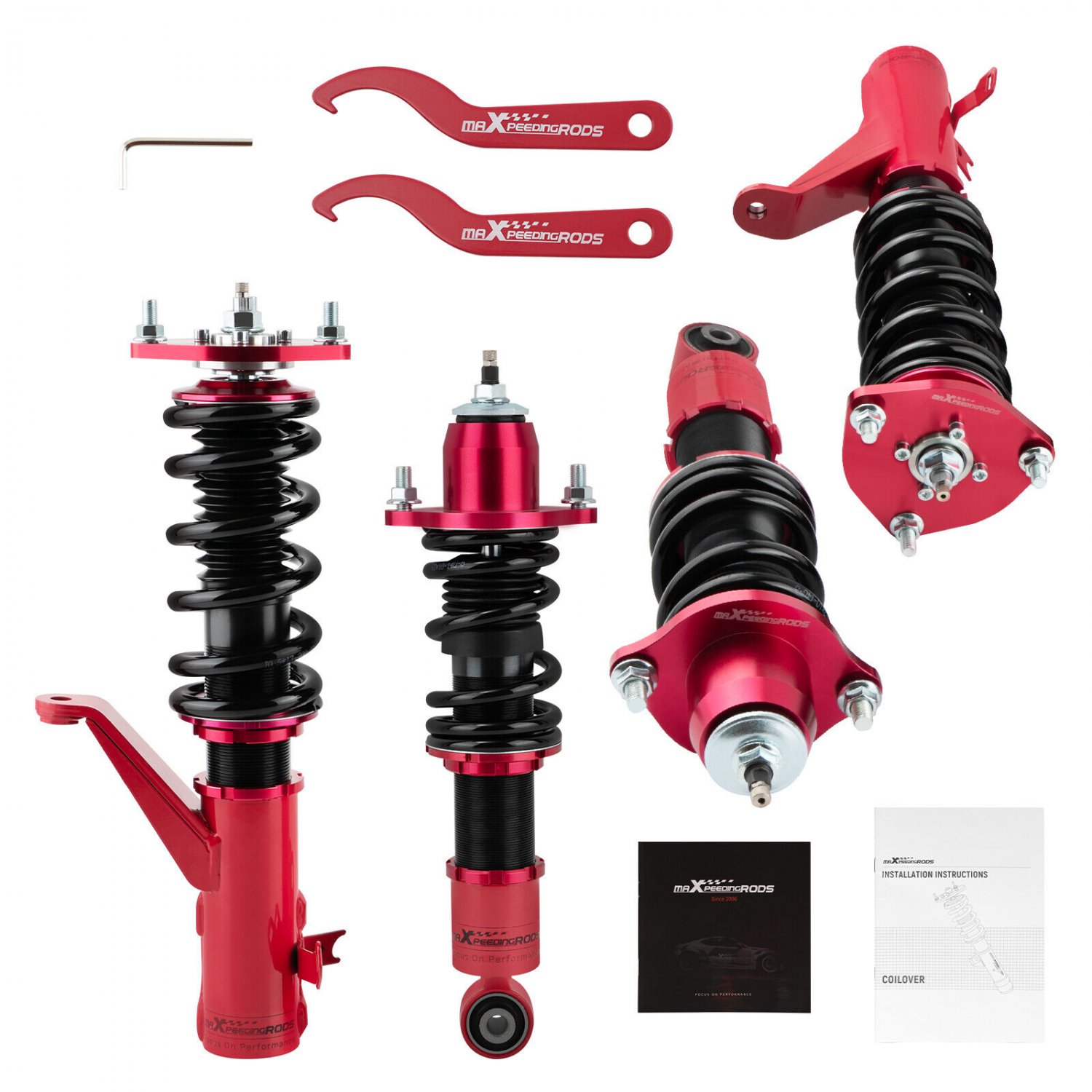 MaXpeedingrods Coilovers 24 Level Damper Shocks for Honda Civic & SI 2001-2005
