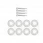 4x Wheel Kit Steel Axles Hardware for Honda Generator EU3000is 06423-ZS9-020AH