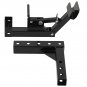 Garbage Can Transporter Trailer Hitch w/ 2" Adapter for Golf Cart/Truck/Auto/ATV