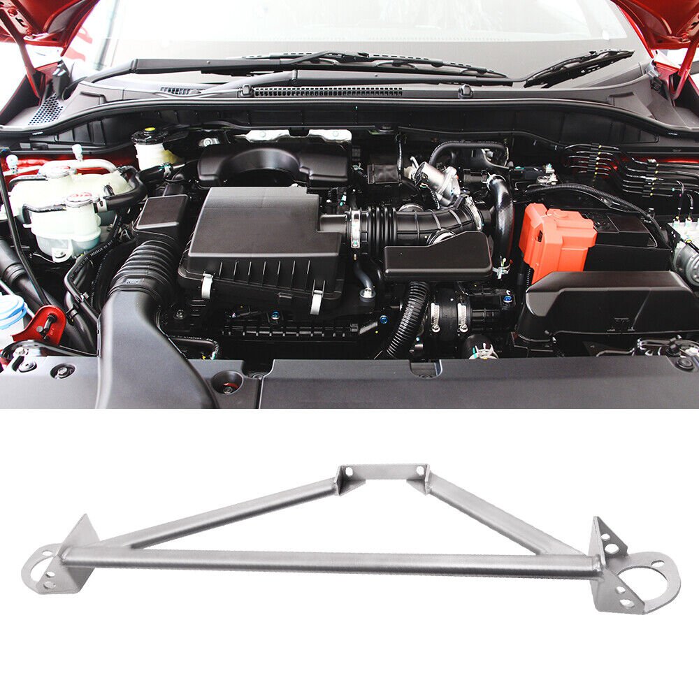 Steel 3 Point Front Upper Strut Tower Brace Bar For Honda CRX Del Sol 1992-1997