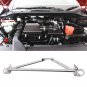 Steel 3 Point Front Upper Strut Tower Brace Bar For Honda CRX Del Sol 1992-1997
