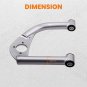 Front & Rear Control Arms Panhard Bar for GM F-Body 1993-2002 Camaro Firebird