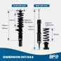 BFO Full Coilovers Kit For BMW 3-Series 325i 328i 335i E90 RWD Adjustable Height