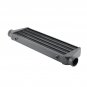 Universal Intercooler 27"x7"x2.5" 2.5"O.D. Inlet + Outlet Tube & Fin Gray