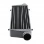 Universal Intercooler 27"x7"x2.5" 2.5"O.D. Inlet + Outlet Tube & Fin Gray