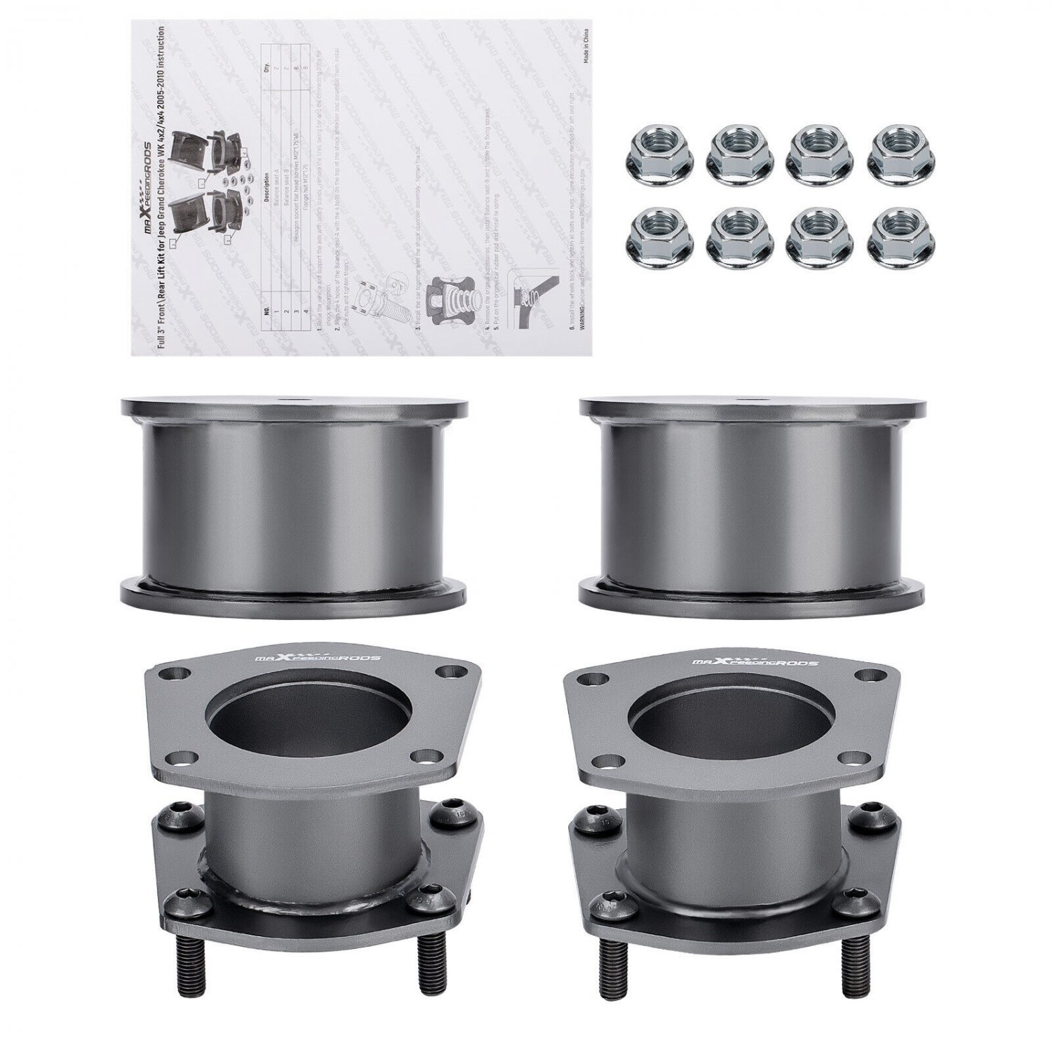 3" Front Rear Leveling Lift Kit for Jeep Grand Cherokee WK 2005 06 07 08 09 10