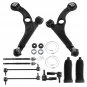 10pc Front Lower Control Arms Sway Bar Tie Rods LH & RH for 2013-2016 Dodge Dart