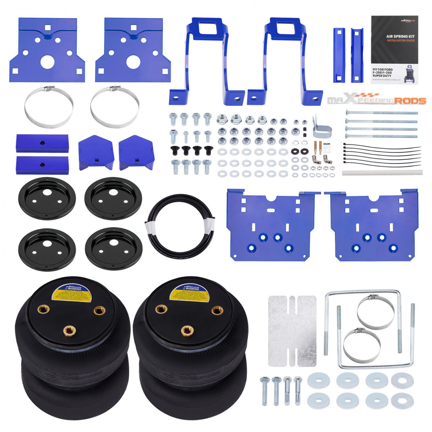 Rear Air Helper Spring Leveling Kit fit For Ford F250 F350 Super Duty 2005-2010