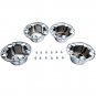 4 Pcs Chrome Wheel Hub Cap Center Cover For BRONCO F150 VAN 4WD Models 1980-96