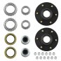 Pair Trailer Hubs with 6000# 6 Lug 6x5.5 Idler Axle Bearings Seals 25580