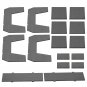 Underbed Weld-on C Notch Frame Kit for Chevy Silverado GMC Sierra 1500 1999-2006