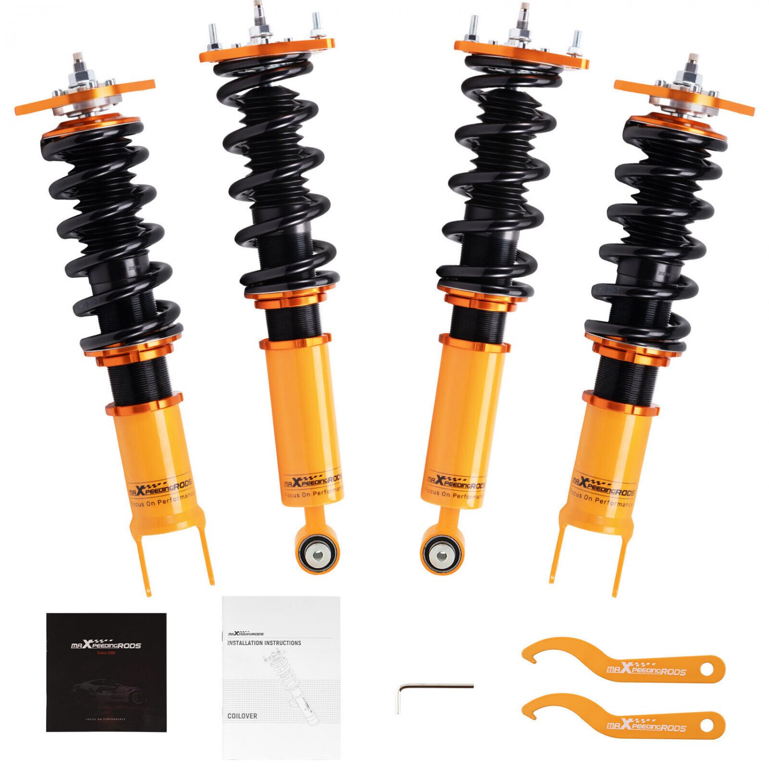 Adjustable Coilover 24 Click Damping Lowering Kit For NISSAN 370Z Z34 2009-2019