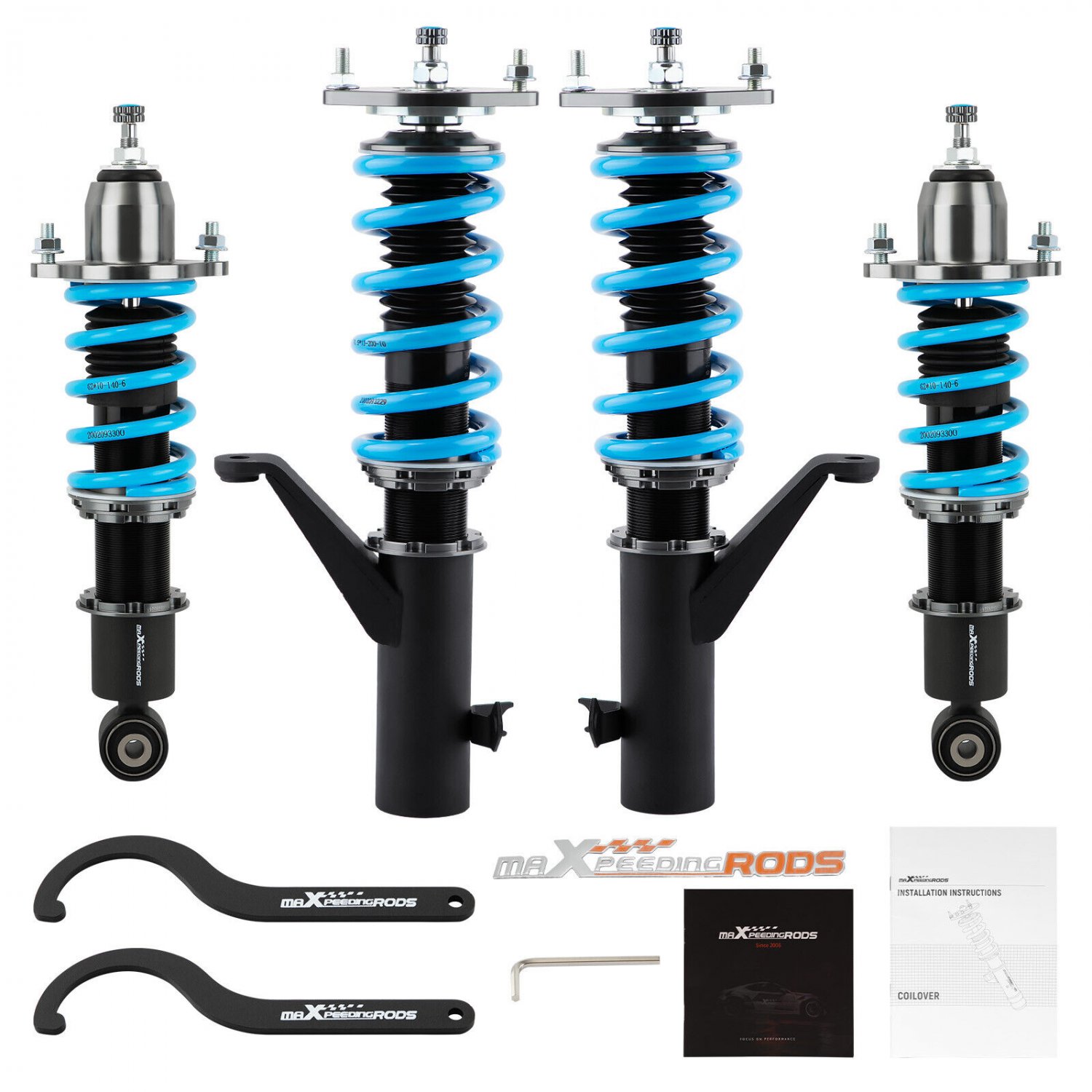 24 Click Damper Adjustable Coilovers Lowering Kit For Honda Civic 2001-2005 EM2