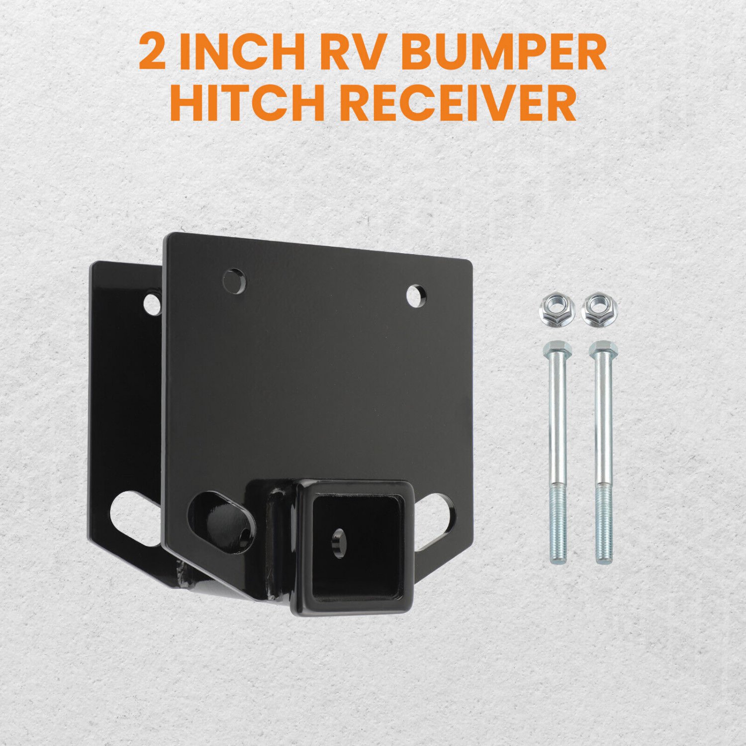 RV Bumper Hitch Receiver Adapter for Trailer Camper Coachman Bike Cargo Carrier