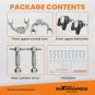 Adjustable Front Upper +Rear Camber Control Arm Kit for Honda Civic EG 92-95
