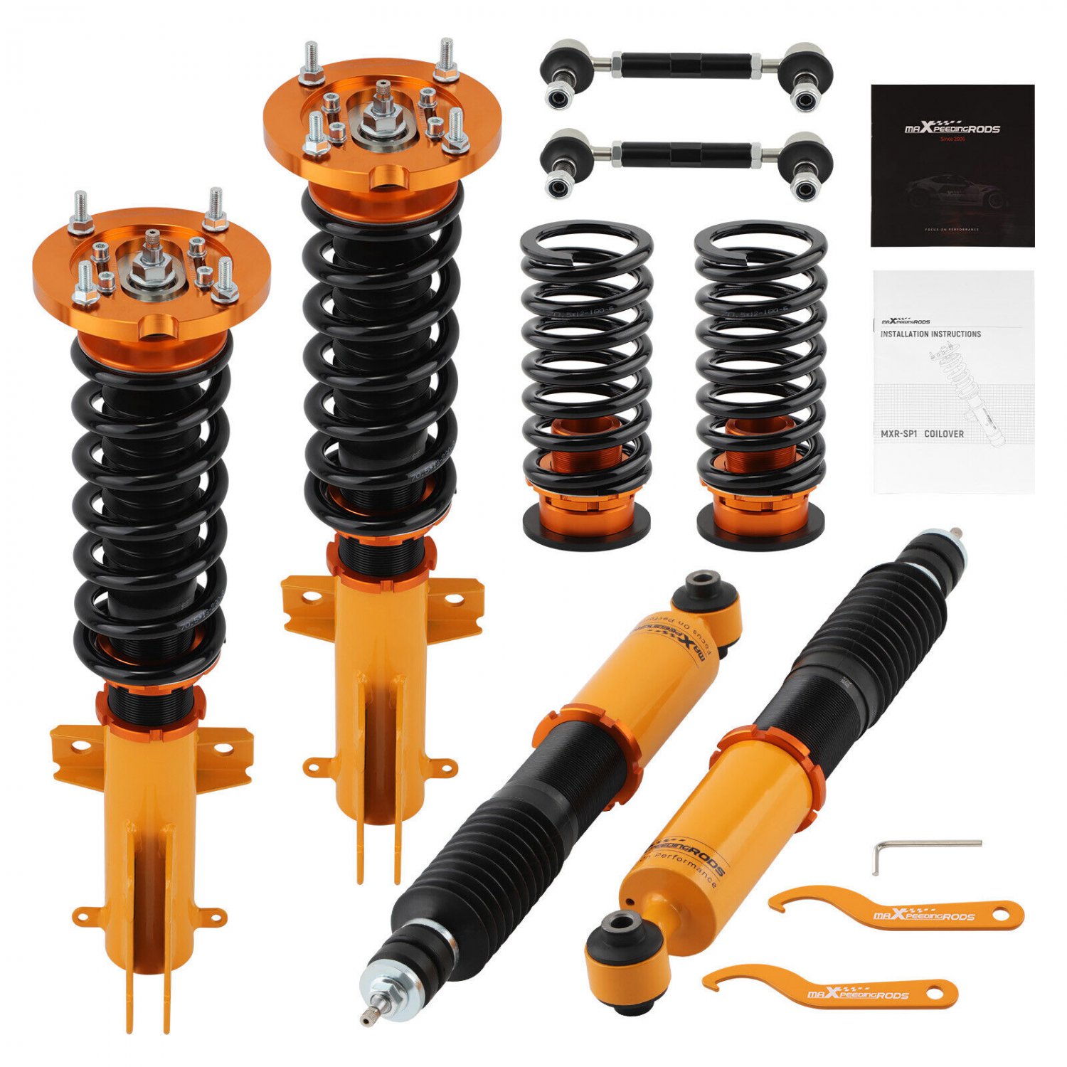 24 Way Damper Adjustable Coilovers For Ford Mustang 2005-2014 Suspension Kit