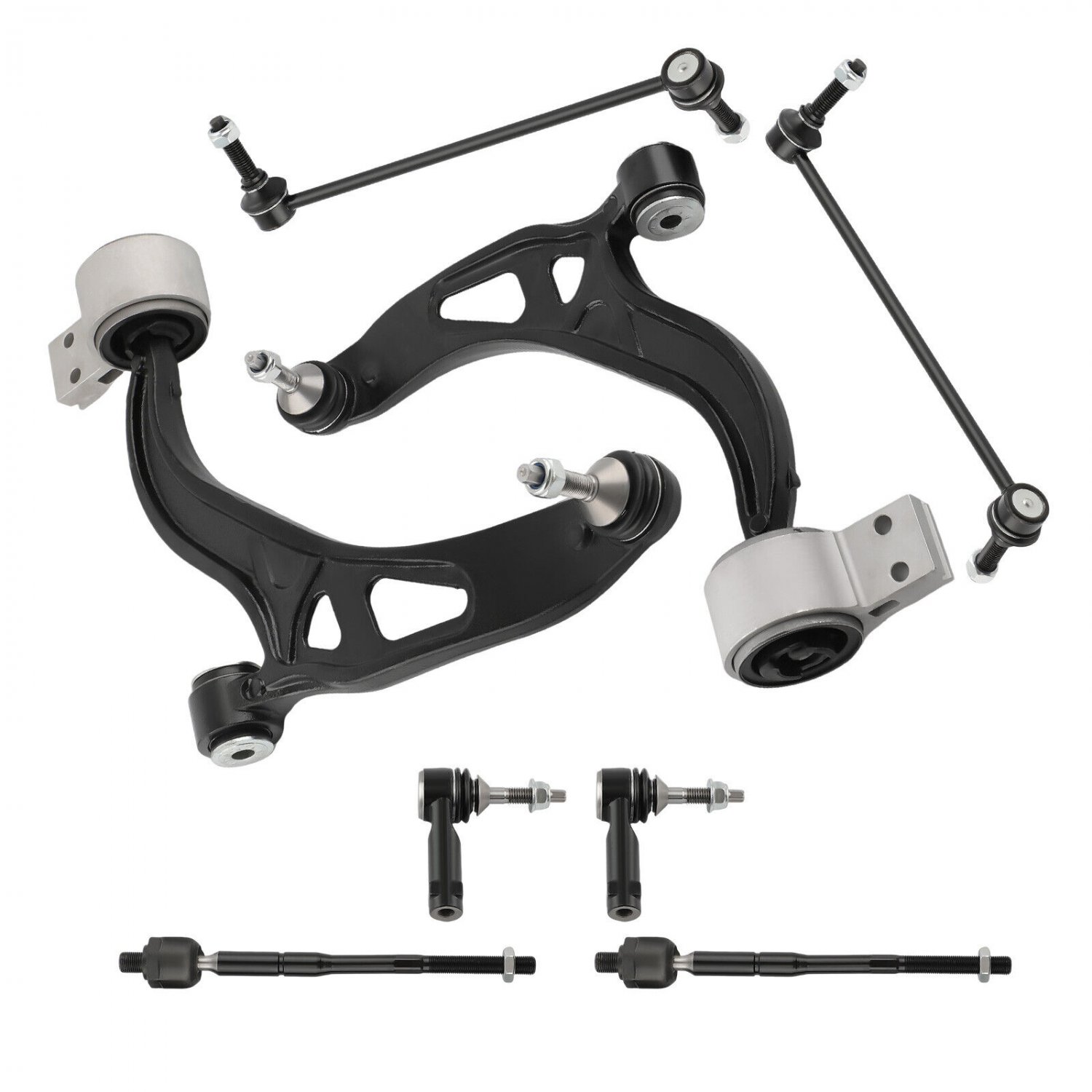 8x Front Lower Control Arms & Ball Joints Tie Rods Sway For Ford Explorer 11-19