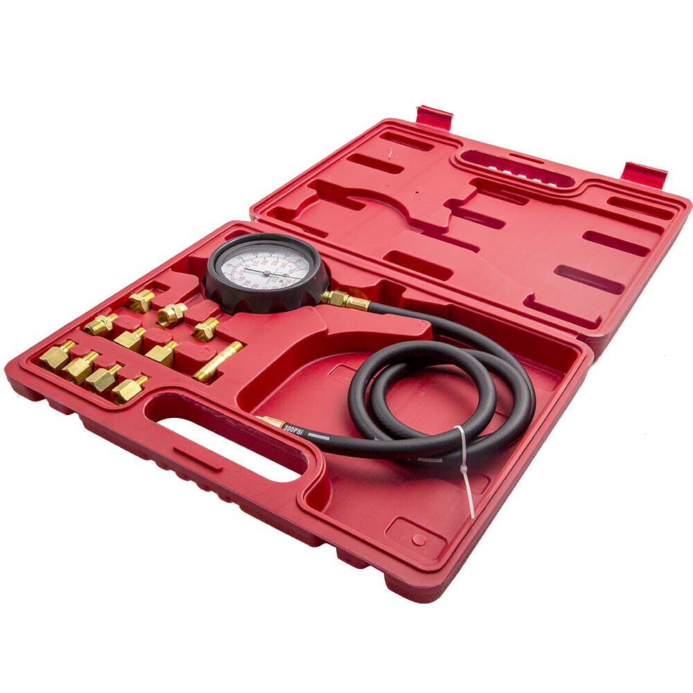 Engine Oil Pressure Tester Gauge Diagnostic Auto Trans Extension Tube Kit