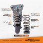 MaXpeedingrods T7 Coilovers Damper Lowering Kit For Mazda 3 Mazdaspeed 3 04-13