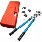 Pipe Press Pipe Crimper Plumbing Tube Tool 3 Dies 1/2" 3/4" 1" Set