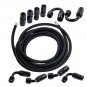 6AN -6AN Black Nylon Stainless Steel Fuel Line 16FT Black 10 Fittings Hose Kit
