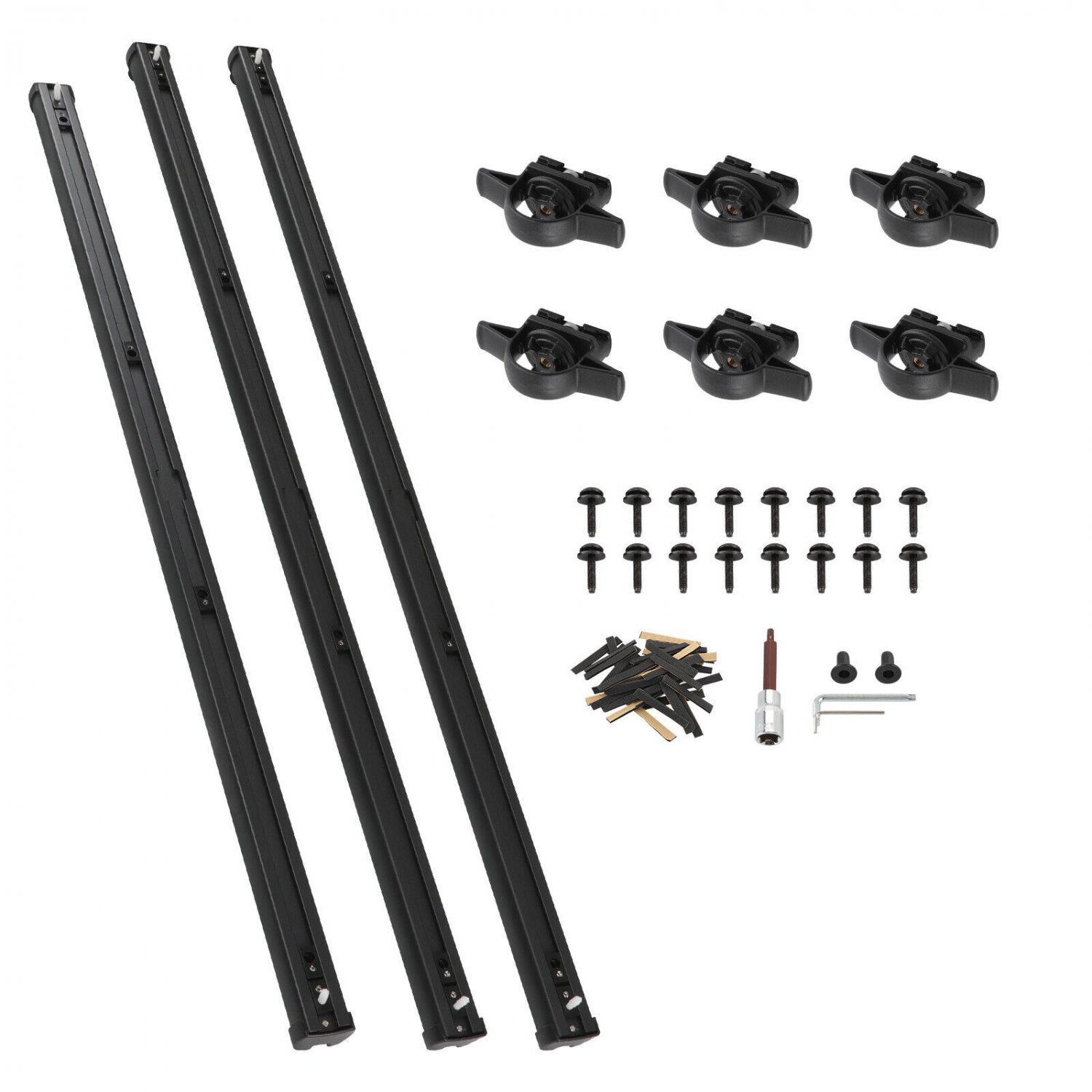 Black Rail Trail Rail Kit For Jeep Gladiator JT Utility 82215631 2020-23